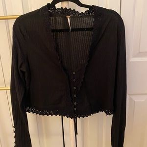 Free People cropped lounge top